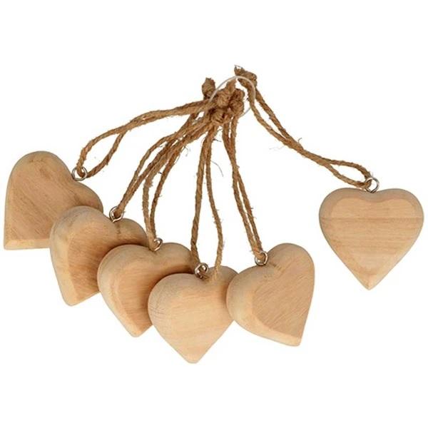 Artemio 6 corazones madera 14003350 ARTEMIO Oferta CENTROARTESANO