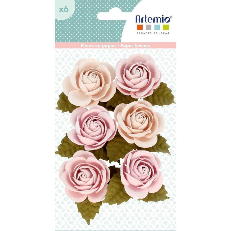 artemio 6 flores de papel jardin secreto 11060586 ARTEMIO Oferta CENTROARTESANO
