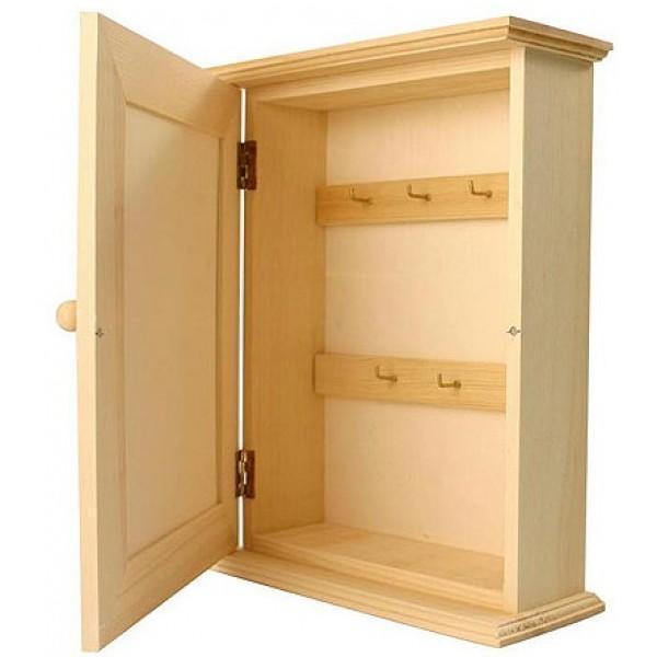 armario de llaves madera