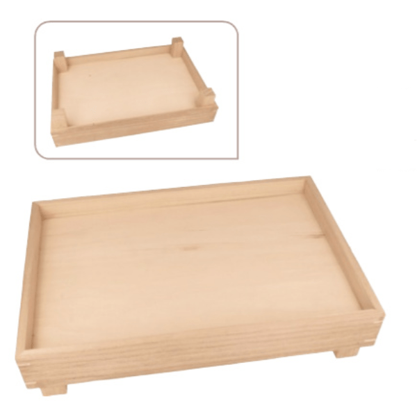 Artemio bandeja de madera con patas 14003480 ARTEMIO Oferta CENTROARTESANO