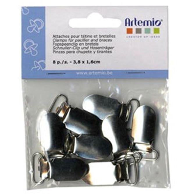 artemio clips metalicos chupetes 8und 13001014 ARTEMIO Oferta CENTROARTESANO
