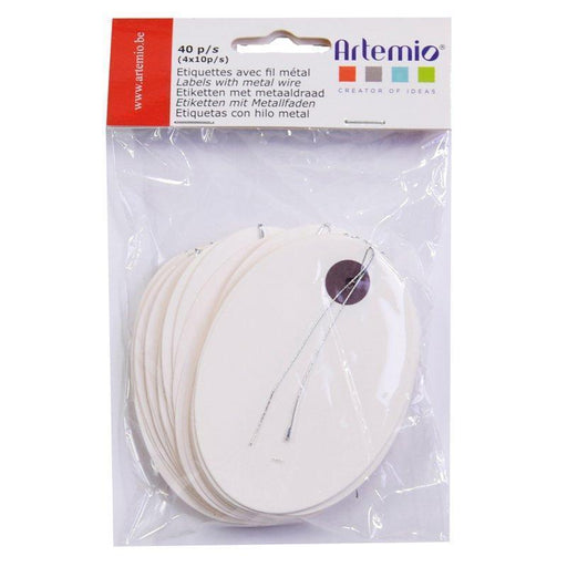 artemio etiqueta oval 6,5x9 50ud blanco 11060202 ARTEMIO Oferta CENTROARTESANO