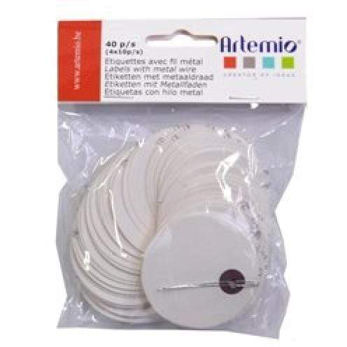 Artemio etiqueta redonda 5cm 50ud blanco 11060199 ARTEMIO Oferta CENTROARTESANO