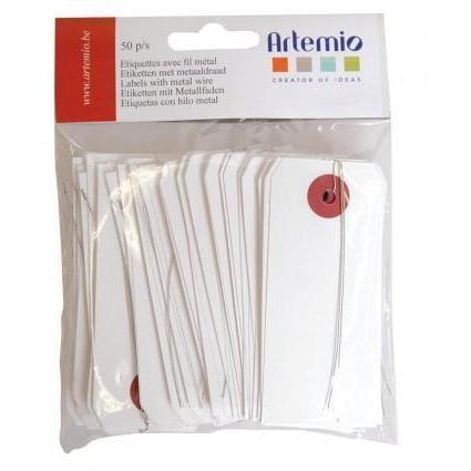 Artemio etiquetas con alambre blanco 11006410 ARTEMIO Oferta CENTROARTESANO