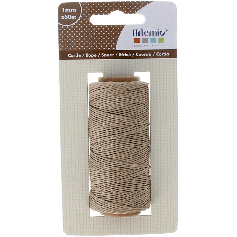 Artemio ficelle natural 1mm 60m 13030102 ARTEMIO Oferta CENTROARTESANO