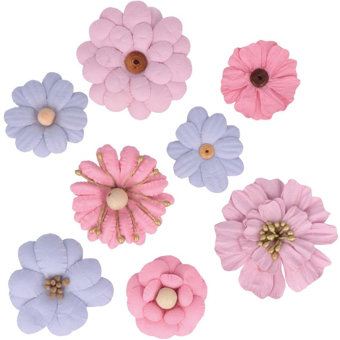 10 Center Flowers /centros Para Flores De Papel/ Set 10 Piece 