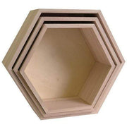 Artemio hexagono madera para pared 3 und 14001892 ARTEMIO Oferta CENTROARTESANO
