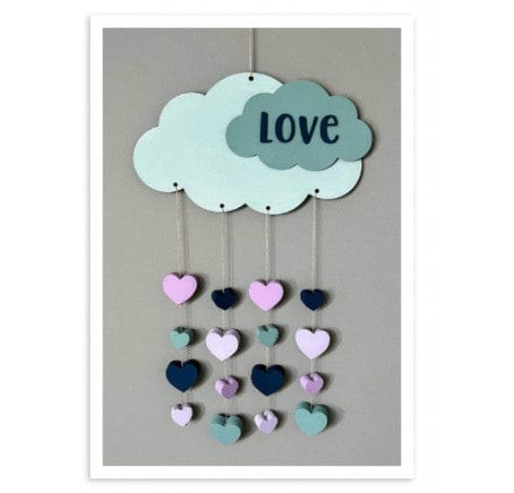 Artemio kit movil madera para decorar 14003684 nube love ARTEMIO Oferta CENTROARTESANO