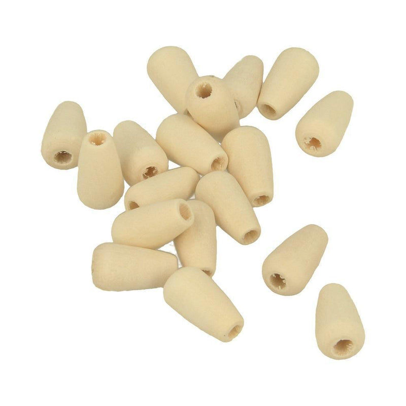 Artemio Lucy perla madera drop 15,8x8,6mm 40p 21005033 ARTEMIO Oferta CENTROARTESANO