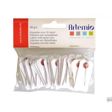 Artemio maxi mini etiquetas blancas 50ud 11060134 ARTEMIO Oferta CENTROARTESANO