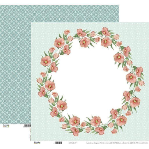 artemio papel 30x30 11002417 secret g flower wreath ARTEMIO Oferta CENTROARTESANO
