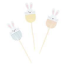 Artemio pinchos decoraticos 12und rabbits easter 14030177 ARTEMIO Oferta CENTROARTESANO