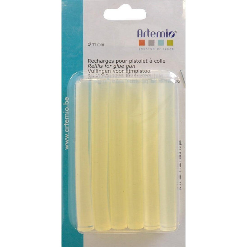 Artemio recambio 12 barras pegamento 11mm 18003025 ARTEMIO Oferta CENTROARTESANO