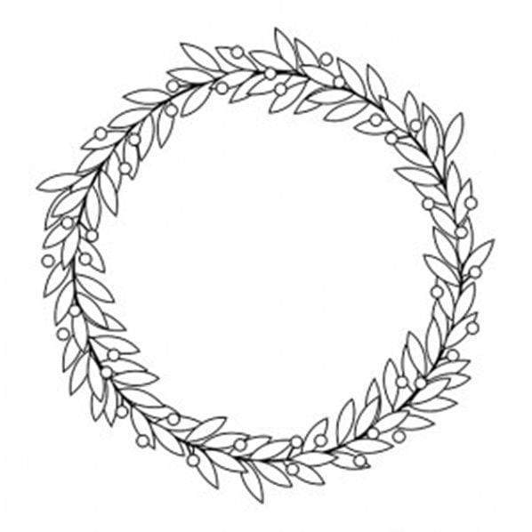 Artemio Sello de madera ARThk1218 Merry Christamas Corona ARTEMIO Oferta CENTROARTESANO