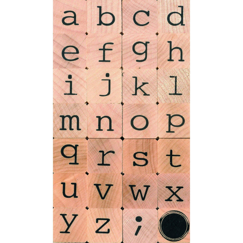 Artemio sellos madera Abecedario grande minusculas ARTA70 ARTEMIO Oferta CENTROARTESANO