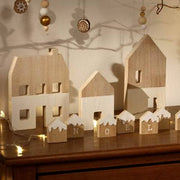 Artemio set 4 casas madera 14002476 ARTEMIO Oferta CENTROARTESANO