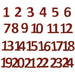 Artemio set de numeros para calendario de adviento de fieltro rojo.adhesivo ARTEMIO Oferta CENTROARTESANO