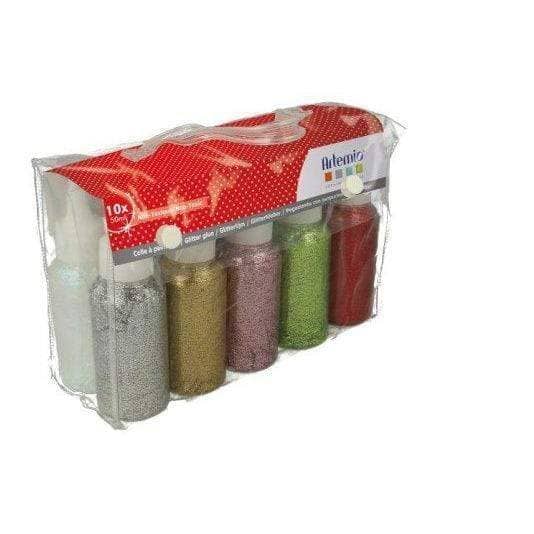 Artemio set glitter glue 50ml ARTEMIO Oferta CENTROARTESANO