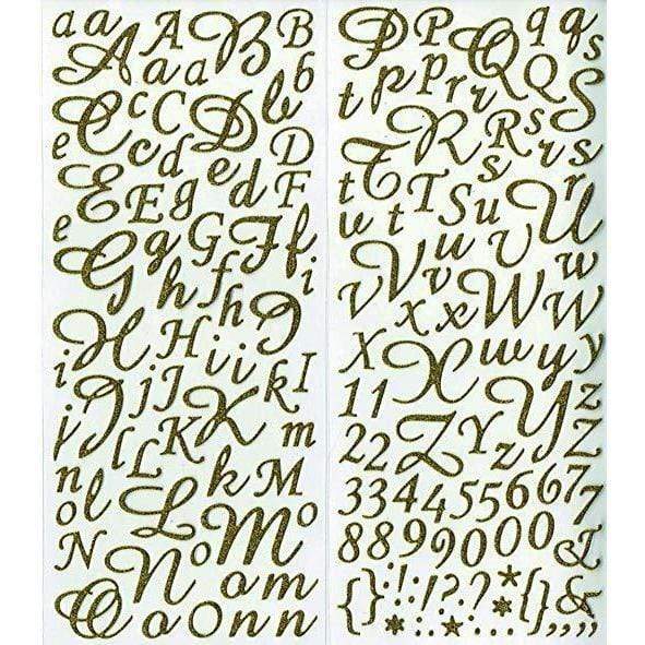 Artemio stickers abecedario 177p gliter oro 11004050 ARTEMIO Oferta CENTROARTESANO