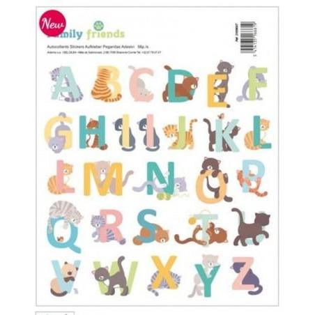 Artemio stickers adhesivos abecedario 56ud 21006007 family friends gatitos ARTEMIO Oferta CENTROARTESANO