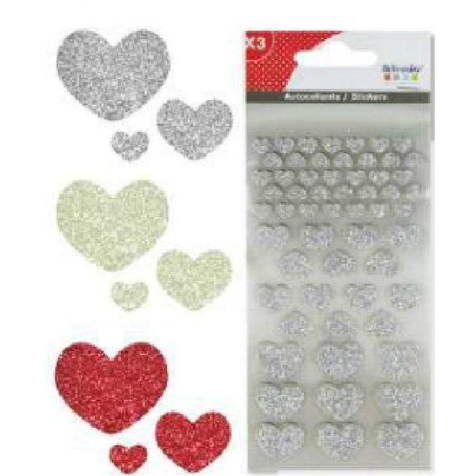 Artemio stickers adhesivos corazones purpurina ARTEMIO Oferta CENTROARTESANO