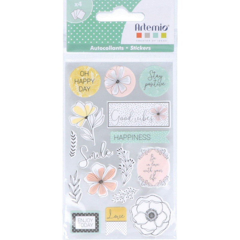 Artemio stickers adhesivos good vibes  11004796 ARTEMIO Oferta CENTROARTESANO