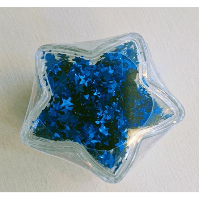 Purpurina  de estrellas metalicas de 4mm ARTEMIO Oferta azul CENTROARTESANO