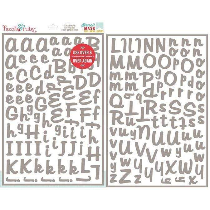 Mascaras del alfabeto Hazel Ruby reutilizables ARTEMIO Oferta CENTROARTESANO