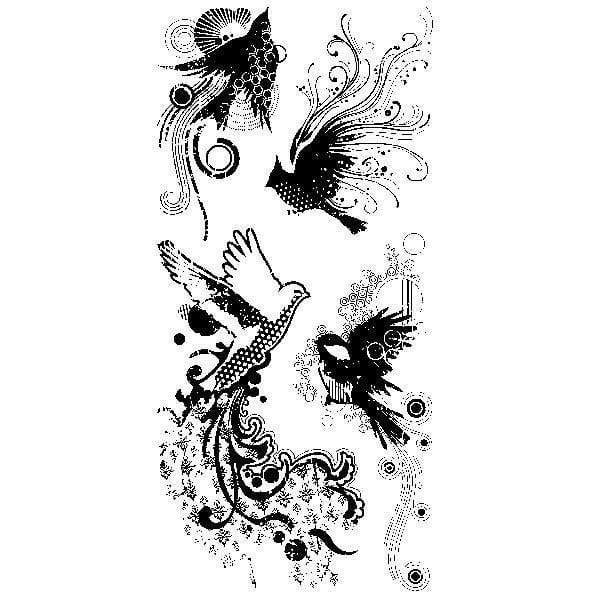 Sellos silicona inkadinkado Morphic birds 99112 ARTEMIO Oferta CENTROARTESANO