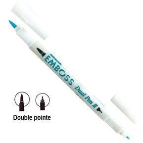Tsukineko Rotulador adhesivo embossing dual pen pincel /punta fina ARTEMIO Oferta CENTROARTESANO