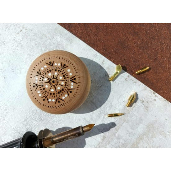 piedra de madera para mandalas ARTEMIO CENTROARTESANO