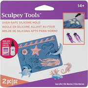Sculpey molde de silicona apto para horno vida marina joyeria APM61 ARTEMIO CENTROARTESANO