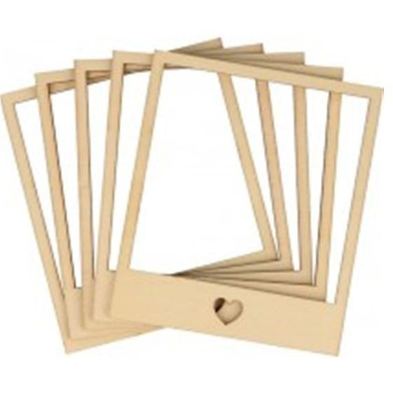 Silueta marco fotos madera 9x10,5x3mm 14003308 5 unidades ARTEMIO CENTROARTESANO