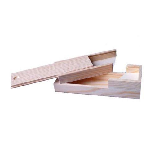 Plumier madera dos pisos 22x7x4cm 0100001 ARTESANIA CHOPO CENTROARTESANO