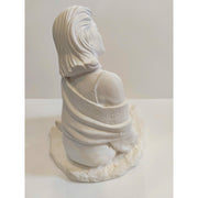 Figura escayola 169 Chica con manzana 28x29cm ARTESANIA SOL Y MAR CENTROARTESANO