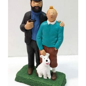 Figura escayola 235 tintin y capitan 25cm ARTESANIA SOL Y MAR CENTROARTESANO