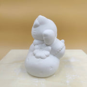 Figura escayola 612 11x7cm Hello Kity con alitas ARTESANIA SOL Y MAR CENTROARTESANO