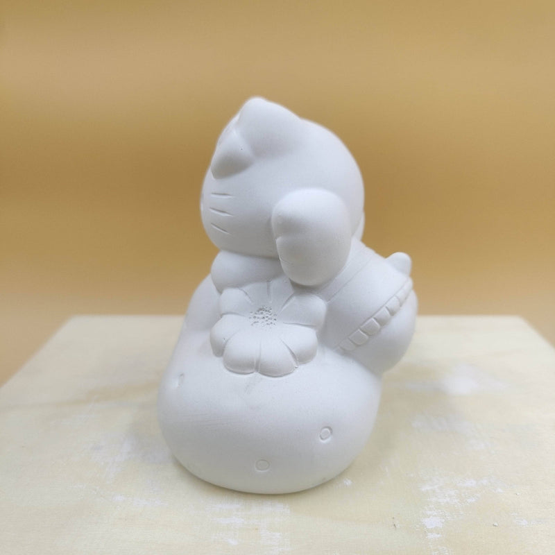 Figura escayola 612 11x7cm Hello Kity con alitas ARTESANIA SOL Y MAR CENTROARTESANO