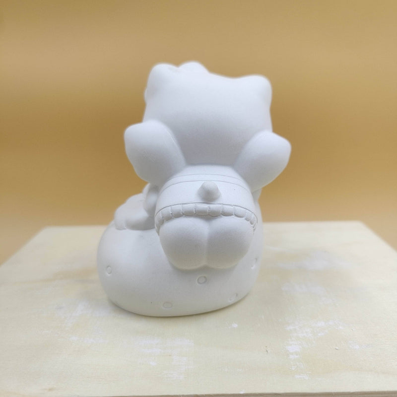 Figura escayola 612 11x7cm Hello Kity con alitas ARTESANIA SOL Y MAR CENTROARTESANO