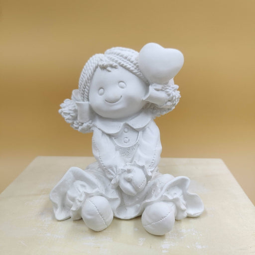 Figura escayola 659 12x15cm Niña con globo ARTESANIA SOL Y MAR CENTROARTESANO