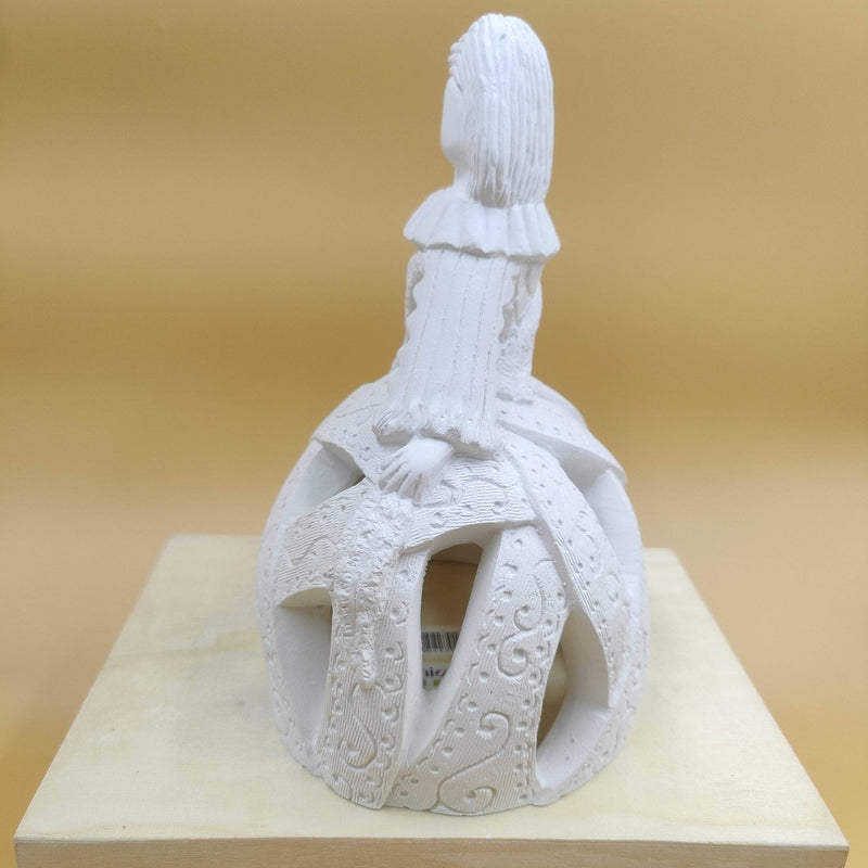 Figura escayola 808 Menina reja 24x17cm ARTESANIA SOL Y MAR CENTROARTESANO