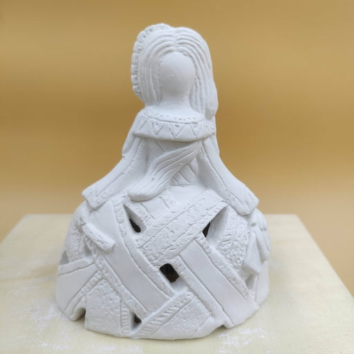 Figura escayola 823 Menina reja 17x23cm ARTESANIA SOL Y MAR CENTROARTESANO