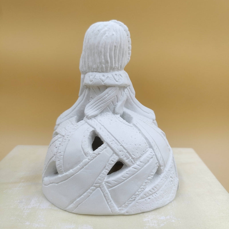 Figura escayola 823 Menina reja 17x23cm ARTESANIA SOL Y MAR CENTROARTESANO