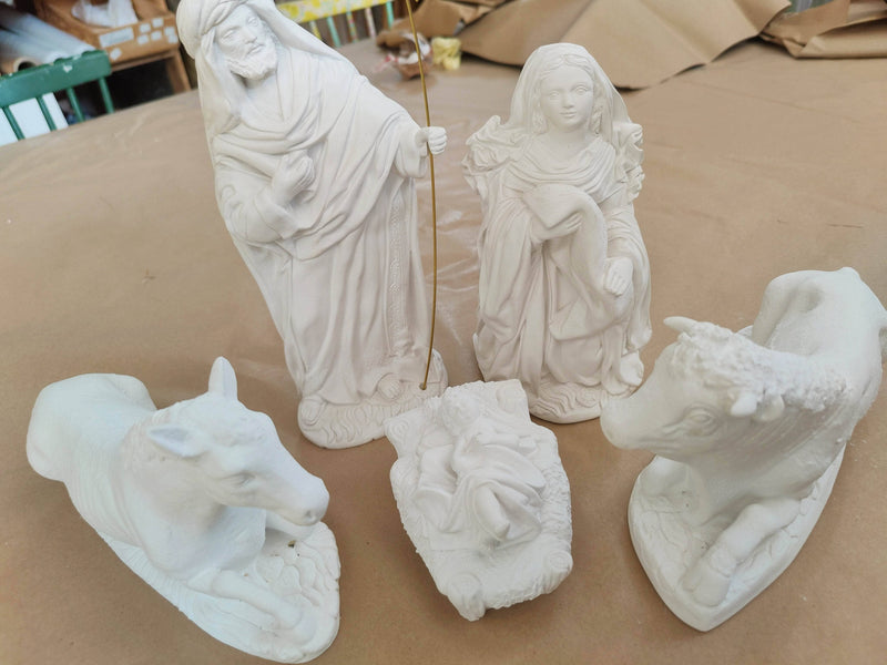 figura escayola N-110 Nacimiento 5 piezas 28cm ARTESANIA SOL Y MAR CENTROARTESANO