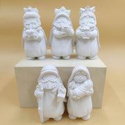 figura escayola N-120 Nacimiento moderno 5 piezas 6x16 ARTESANIA SOL Y MAR CENTROARTESANO