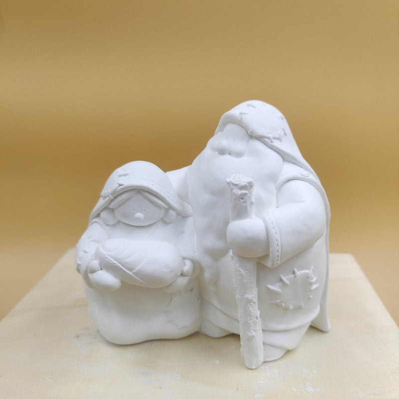 figura escayola N-126 Nacimiento moderno 15x14 baston ARTESANIA SOL Y MAR CENTROARTESANO