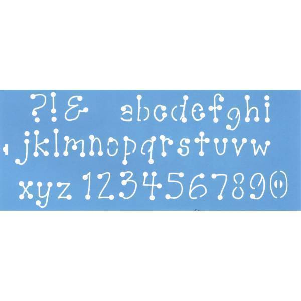 Artis decor plantilla 42x17cm stgex-022 abecedario ARTIS CENTROARTESANO