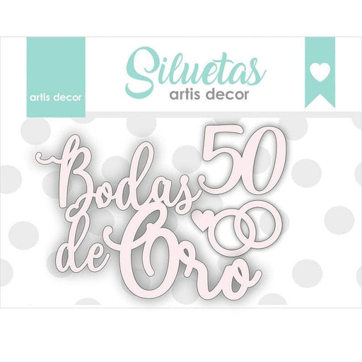 Artis Decor Chipboard Bodas de oro 50 ARTIS DECOR CENTROARTESANO