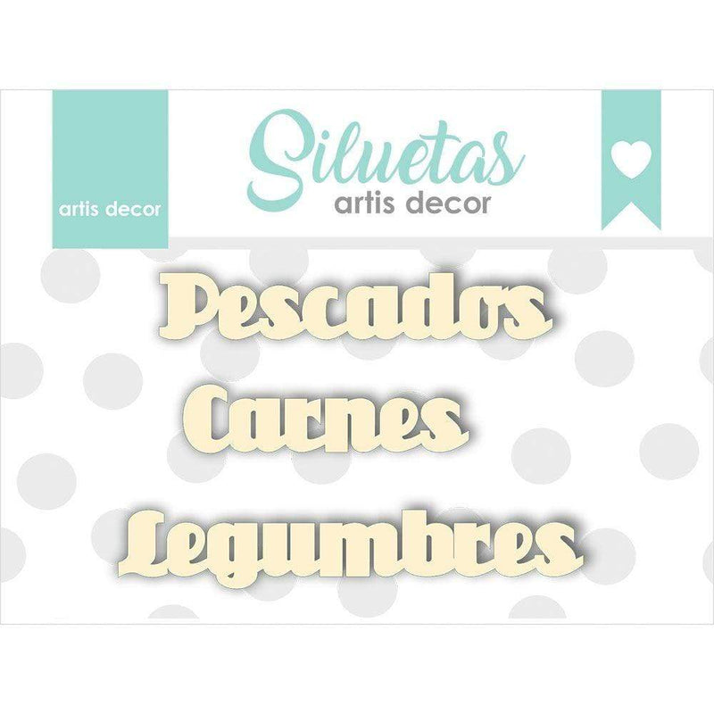 Artis Decor Chipboard Legumbres Carnes Pescados ARTIS DECOR CENTROARTESANO