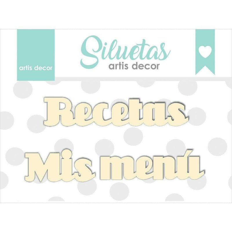 Artis Decor Chipboard Mis Recetas Menu ARTIS DECOR CENTROARTESANO